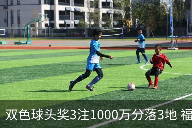 双色球头奖3注1000万分落3地 福运奖913万注